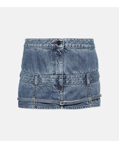 Jacquemus Mini-jupe De Nimes en jean - Bleu