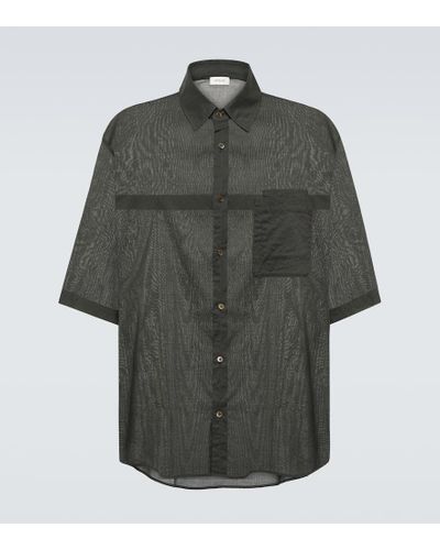 Lemaire Hemd aus Baumwoll-Voile - Grau