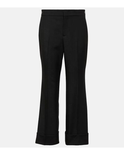 Gucci High-rise Wool Pants - Black