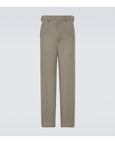 Ami Paris Pantaloni regular in misto lana - Grigio