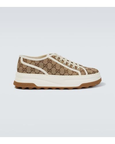 Gucci GG Canvas Sneaker - Brown