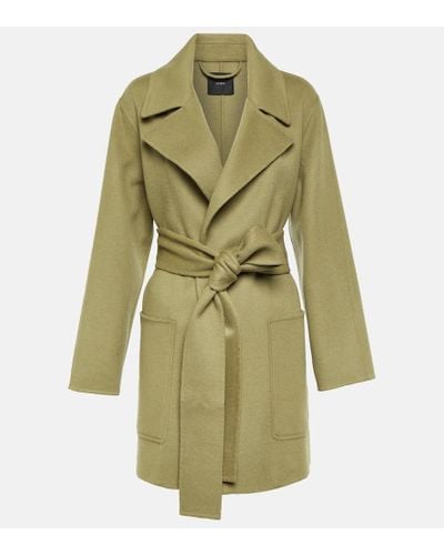 JOSEPH Clemence Wool And Cashmere Jacket - Green