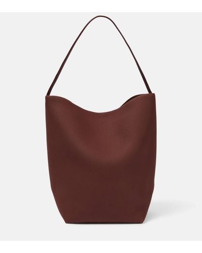 The Row N/s Park Large Leather Tote Bag - Brown