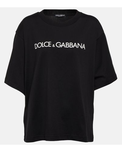 Dolce & Gabbana T-shirt en jersey à imprimé « » - Noir