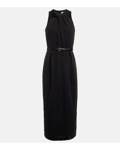 Max Mara Luna Sleeveless Midi Dress - Black