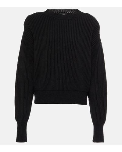 Wardrobe NYC Jersey de lana de canale - Negro