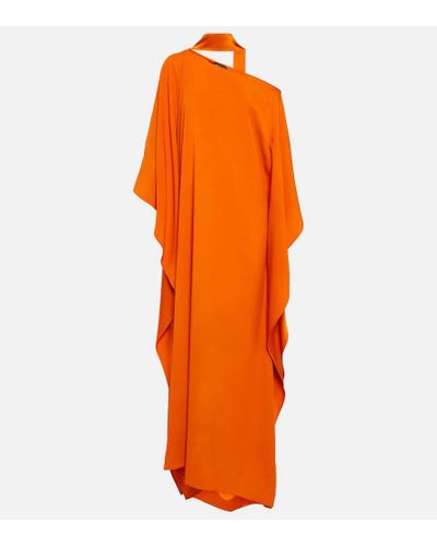 ‎Taller Marmo Caftan asimetrico Barths de crepe - Naranja