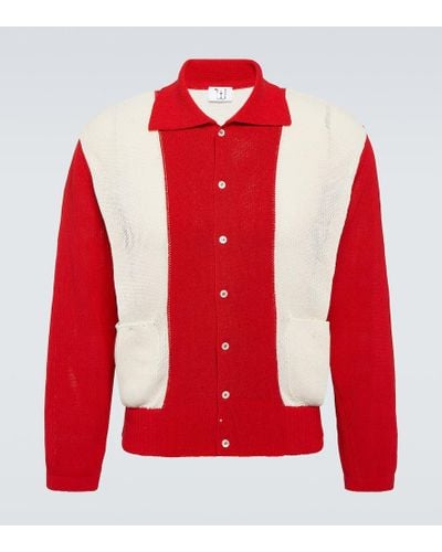 Winnie New York Dahlia Cotton-blend Cardigan - Red