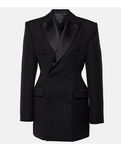 Wardrobe NYC Robe blazer en laine - Noir