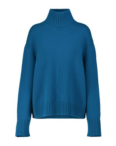 Loro Piana Parksville Cashmere Turtleneck Sweater - Blue