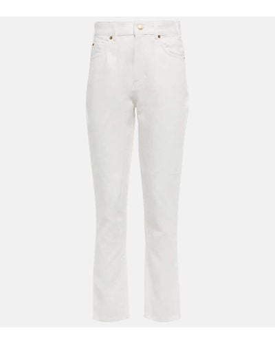 Loro Piana High-Rise Straight Jeans - Weiß