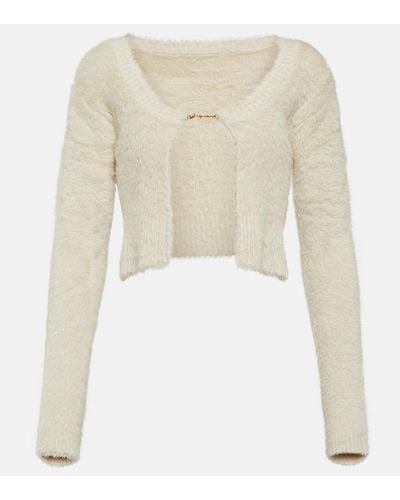 Jacquemus Cardigan La Maille Neve Manches Longues - Neutro