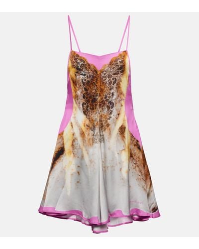 Y. Project Printed Slip Dress - Pink