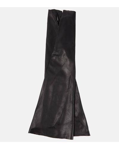 Maticevski Vampire Leather Sleeves - Black