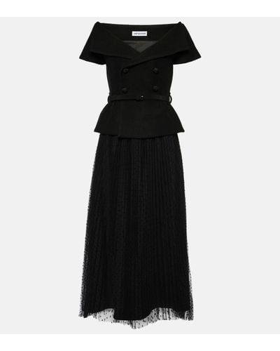 Self-Portrait Self Portrait Detachable Long Dress - Black