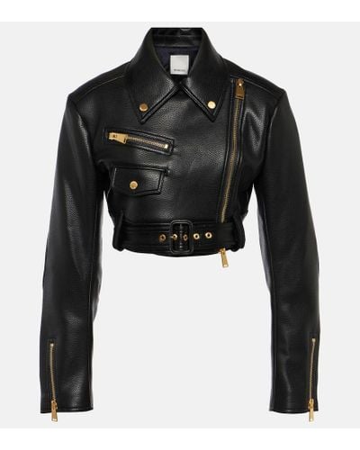 Cropped Leather Jackets for Women - Up to 76% off