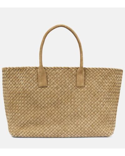 Bottega Veneta Borsa Cabat Large in pelle - Neutro