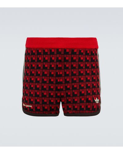 adidas X Wales Bonner Jacquard Shorts - Red