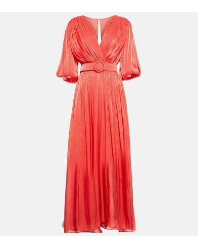 Costarellos Belted Maxi Dress - Red