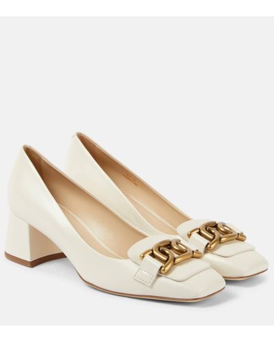 Tod's Kate Leather Court Shoes - Metallic