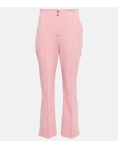 Veronica Beard Kean High-rise Pants - Pink