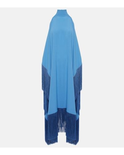 ‎Taller Marmo Fringed Cutout Kaftan - Blue