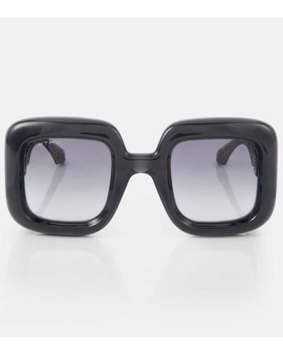 Etro Gafas de sol oversized con paisley - Negro