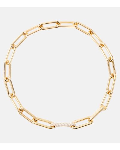 Robinson Pelham Identity 18kt Gold Chain Necklace With Diamonds - Metallic