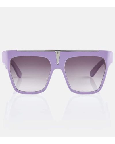 Jacques Marie Mage X Evangelie Smyrniotaki Selini Flat-brow Sunglasses - Purple