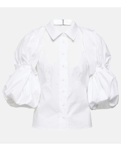 Jacquemus La Chemise Maraca Cotton Poplin Shirt - White