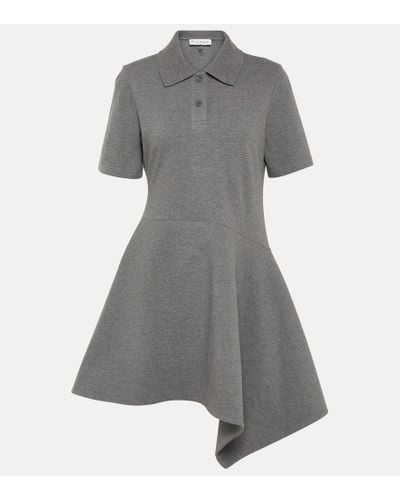 JW Anderson Asymmetric Knitted Minidress - Gray