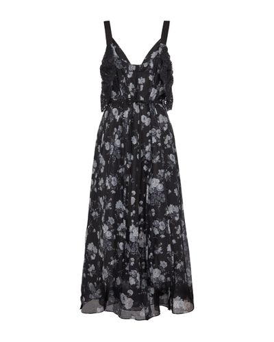 Brock Collection Talayah Floral Midi Dress - Black