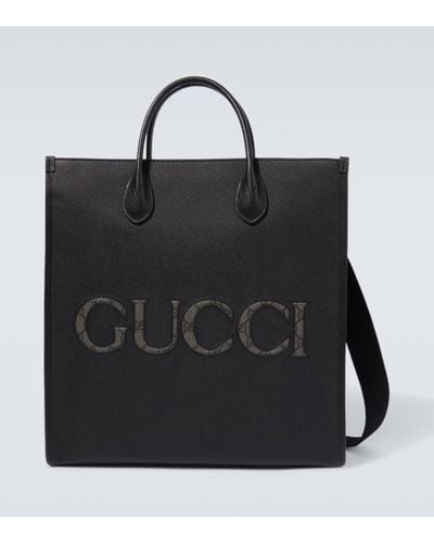 Gucci Cabas Medium en cuir - Noir