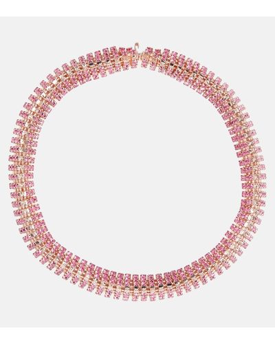Magda Butrym Crystal-embellished Necklace - Pink