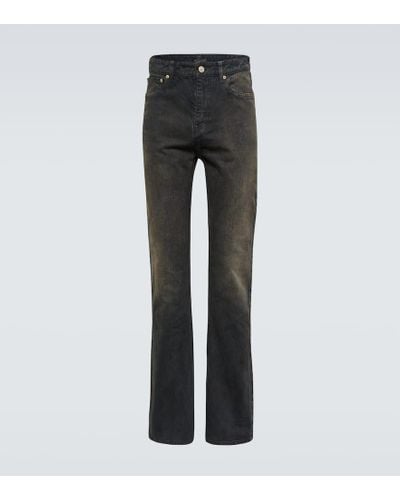 Balenciaga Jeans bootcut con tiro medio - Gris