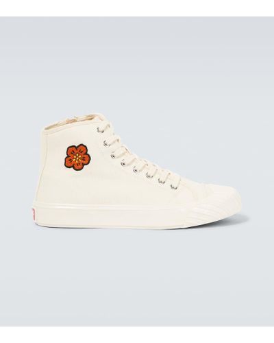 KENZO High-Top Sneakers Boke Flower - Weiß