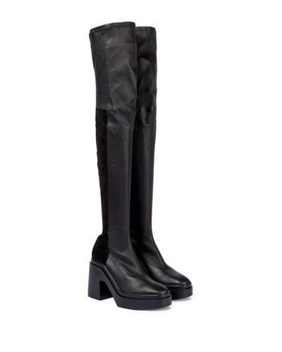 Robert Clergerie Naelle Leather Over-the-knee Boots - Black