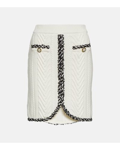 Rebecca Vallance Mini-jupe Demy en coton - Blanc