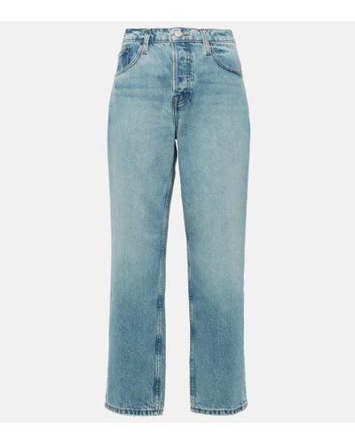 FRAME The Slouchy Straight Straight Jeans - Blue