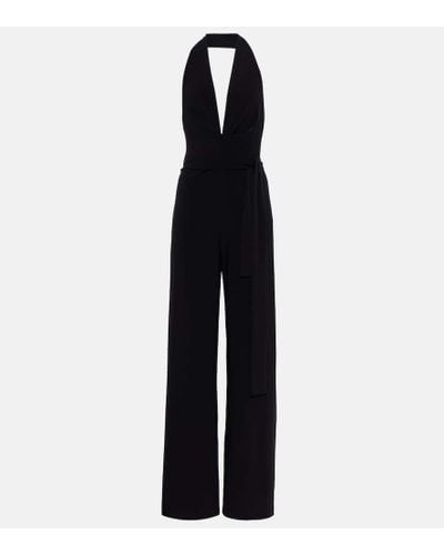 Norma Kamali Halterneck Jersey Jumpsuit - Black