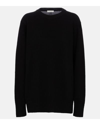 The Row Sibem Wool And Cashmere Sweater - Black