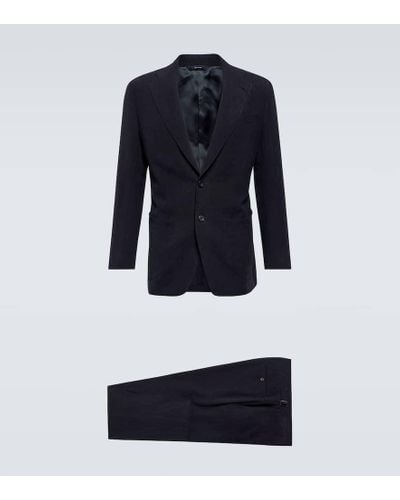 Thom Sweeney Linen Suit - Blue