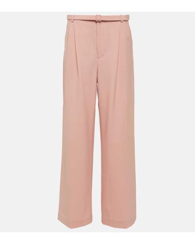 Sir. The Label Dario Mid-rise Wide-leg Pants - Pink