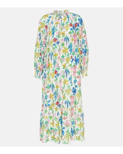Diane von Furstenberg Vestido midi estampado - Azul