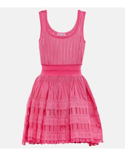 Alaïa Alaia Crinoline Minidress - Pink