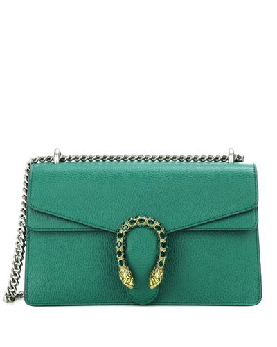 Gucci Dionysus Small Leather Shoulder Bag - Green