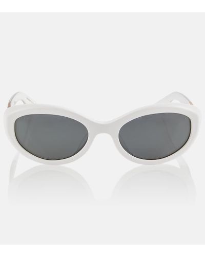 Khaite X Oliver Peoples 1969c Oval Sunglasses - Gray