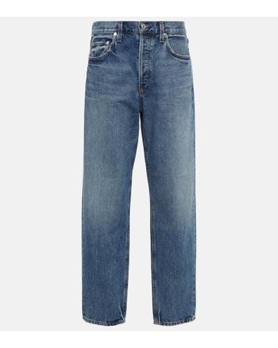 Citizens of Humanity Low-Rise Tapered Jeans Devi - Blau