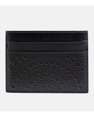 Alaïa Leather Card Holder - Black