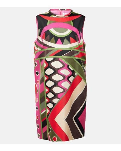 Emilio Pucci Pucci Vivara Print Mini Dress - Multicolor